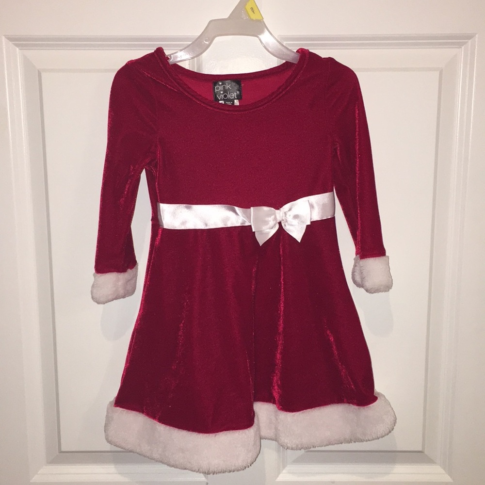 Toddler Girl Santa Dress 3T